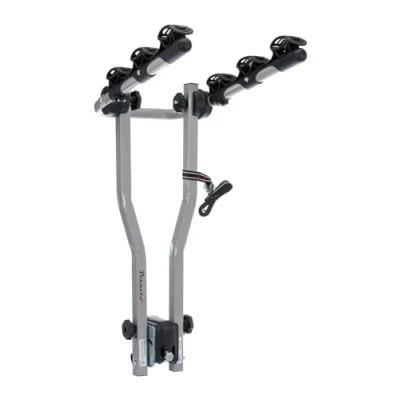Imagen de Peruzzo Arezzo Transportín trasero para 3 bicicletas, color plata y negro