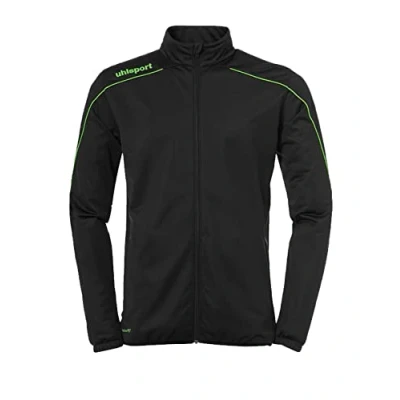 Imagen de Uhlsport Stream 22 Classic Jacket Chaqueta con Cuello Alto, Unisex niños, Black/Fluo Green, 104