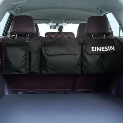 Imagen de Einesin Organizador Maletero Coche, 3 in 1 Plegable bolsa de almacenamiento Coche con Cremallera aislante a prueba fugas, Módulos desmontables