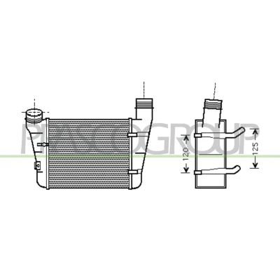 Imagen de PRASCO AD020N003 Intercooler AUDI: A4 B6 Berlina, Avant, B7 Avant