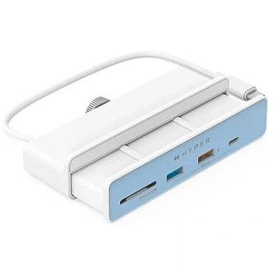 Imagen de Hub USB Hyper HD34A8, 6 Puertos en 1, C, 10 Gbit/s, Blanco