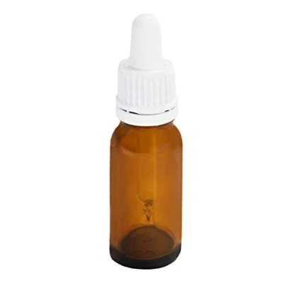 Imagen de Botellas de farmacia (10 unidades, 30 ml, con pipeta, pipeta cristal blanca), botella