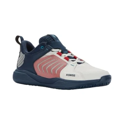 Imagen de K Swiss Performance ULTRASHOT Team, Zapato de Tenis Hombre, Blanc Blanc/Blue Opal/Lollipop, 46 EU