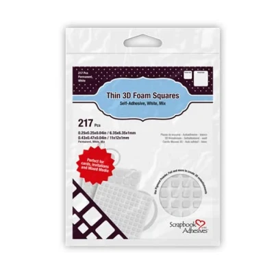 Imagen de Scrapbook Adhesives By 3L 3D Foam Squares Thin, White