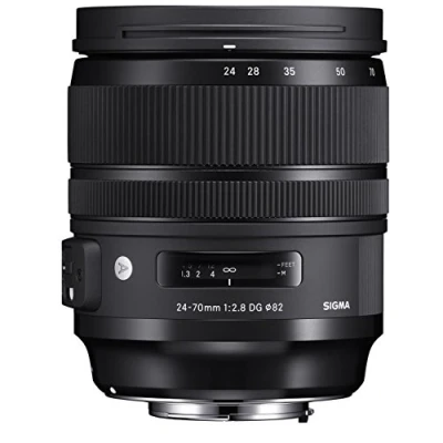 Imagen de Sigma 576955 Objetivo réflex 24 70 F2.8 DG AF OS HSM Art para Nikon, Negro