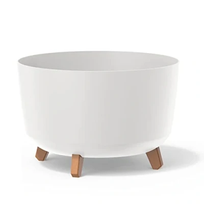 Imagen de Macetero color blanco,sin depósito , colección GRACIA de 39cm x 25,7cm cm, capacidad 21,5 L.