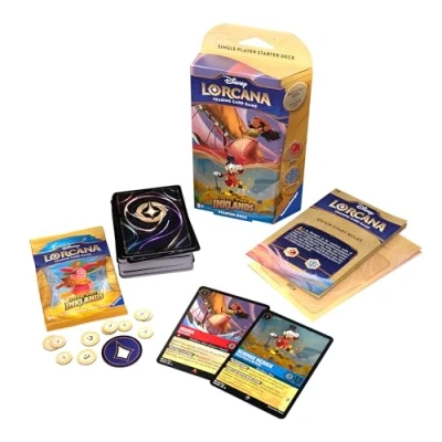 Imagen de Ravensburger Disney Lorcana: Die Tintenlande Starter Deck Rubin und Saphir Aladdin Trading Card Game: Set 3 B, Color rubí, Zafiro (11098278)