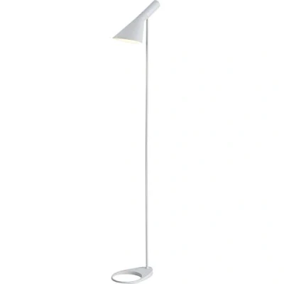 Imagen de BarcelonaLED Lámpara de pie LED Diseño moderno metal nórdico blanco con Casquillo E27, Cabeza ajustable, interruptor para Iluminación Interior Suelo Salón Habitación Dormitorio y Estudio