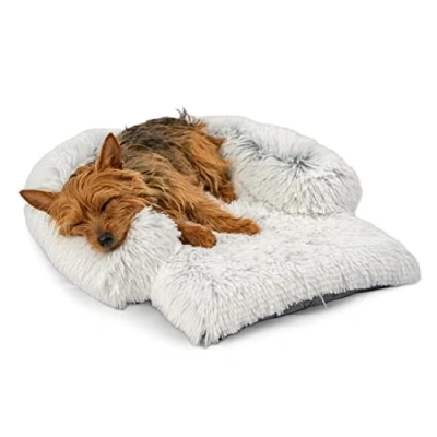 Imagen de Best Friends by Sheri Bolster Nap Mat Cama para Perro con cojín Colchón Lavable Funda de Quita y pon jaulas Color Hielo Pequeña: 56 x 46 cm