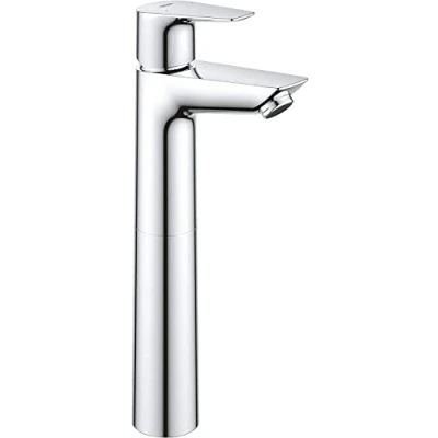 Imagen de Grohe Start Edge QuickFix Grifo de lavabo monomando XL (caño alto, vaciador push open, menor consumo agua con caudal 3,5 l/min, instalación rápida, altura 304mm), cromo, 23777001