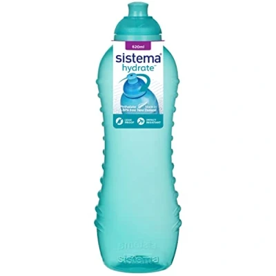Imagen de Sistema Twist &#039;n&#039; Sip Squeeze Botella de agua plástico a prueba fugas 620 ml Sin BPA Colores variados