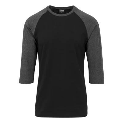 Imagen de Urban Classics Contrast 3/4 Sleeve Raglan Camiseta de manga larga, Hombre, Talla: Medium, Blk/cha