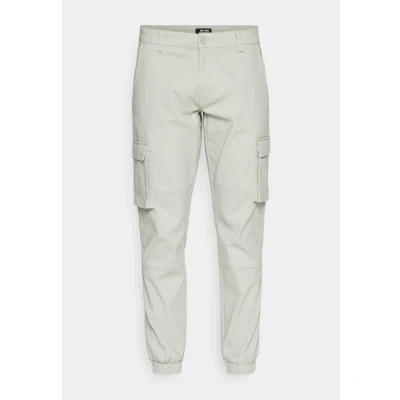 Imagen de Pantalones de Carga para Hombre ONLY&amp;SONS Corte Ajustado Puños Elásticos Bolsillos Cargo, Color:Gris, Talla pantalón:34W / 32L, Largo la Pierna:L32