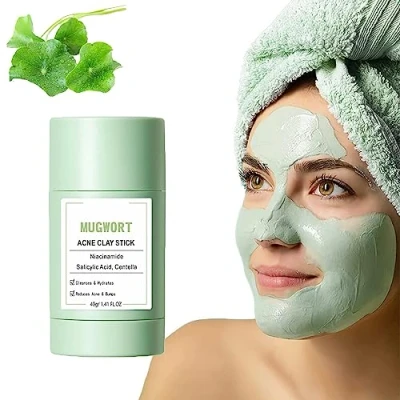 Imagen de Mugwort Clay Mask Stick, Skintific Face Mask, 40g Anti Pores &amp; Acne (1pcs)