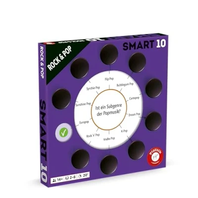 Imagen de Piatnik Smart 10 Preguntas adicionales Rock &amp; Pop, Color Morado (725098)