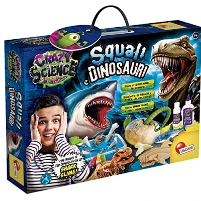 Imagen de Lisciani Crazy Science Tiburones y Dinosaurios, Feroces Depredadores en un Kit Científico, Multicolor, 97586