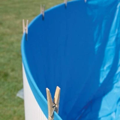 Imagen de Liner para Piscinas Redondas, 450 x 90 cm (Largo Alto), Sistema overlap, Color Azul Gre FPR450