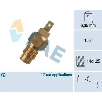 Imagen de FAE 35170 Interruptor de Temperatura, Testigo Líquido Refrigerante
