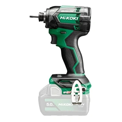 Imagen de HIKOKI WH18DCW4Z Atornillador de impacto inalámbrico (1/4&quot;, 18 V, par fijo máximo 210 Nm, pernos y tuercas M5 M16, sin escobillas, en caja, batería, cargador maletín transporte)