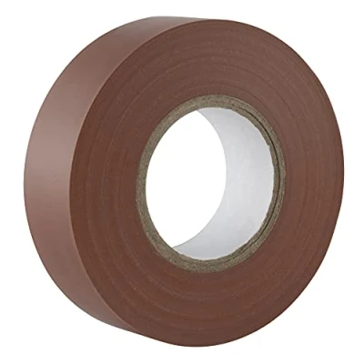 Imagen de GOCABLETIES Cinta aislante marrón de 19 mm x 20 m para instalaciones eléctricas Autoadhesiva y resistente proteger, agrupar reparar cables 1 Rollo