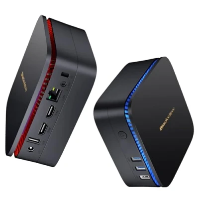 Imagen de Blackview MP60 Mini PC Win 11 Pro，Twin Lake N150 (hasta 3,6 GHz) 16 GB RAM/512 M.2 SSD Espandibile hasta 2TB, Doble HDMI UHD Display 4K, Ordenador de sobremesa para Oficina, 5G WIFI/BT/RJ45
