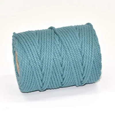 Imagen de EVERLASTO Cordel de macramé, Algodón, Eton Blue, 3,5 mm