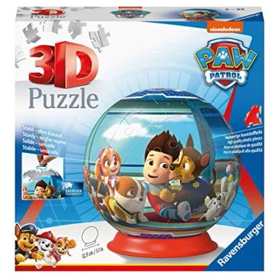Imagen de Ravensburger 3D Puzzle ball Paw Patrol, 72 Piezas, Edad Recomendada 6+, 12186 1, Exclusivo en Amazon