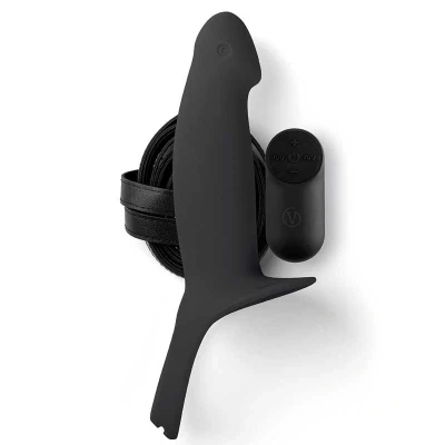 Imagen de Virgite Arnés Hueco Vibrador H4 Talla L Negro