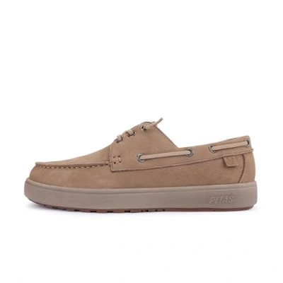 Imagen de WALK IN PITAS DAIKI Leather Mocasines Hombre de Invierno Náuticos Casual Zapatillas Vestir para Zapatos Casuales Calzados Beige 44
