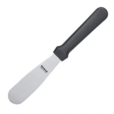 Imagen de Westmark Paleta profesional de respostería para esparcir/confeccionar, Recta, Flexible, Tamaño la hoja: 3 x 10,5 cm, Longitud: 22,5 Acero inoxidable/plástico, Master Line, Negro/Plata, 31182270