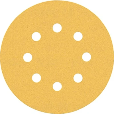 Imagen de Bosch Professional 5 x Lijas Expert C470 con 8 agujeros, para Madera dura, Pintura sobre madera, 125 mm, Grano 120, Accesorios Lijadora excéntrica