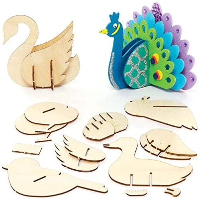 Imagen de Baker Ross FC705 Construcción de Pájaros en 3D Juego 5, Manualidades para niños
