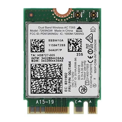 Imagen de 7265 AC Tarjeta de Red para Intel M2 NGFF, 802.11 A/B/G/N/AC 2.4G /5G Doble Banda Mini WiFi, Bluetooth 4.0 ThinkPad L450, L550, T450 T450S T550, T550s, etc