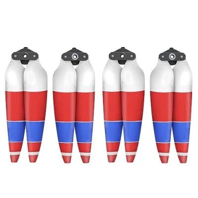 Imagen de MotuTech 8747F Helices para DJI AIR 3 Drone (Rojo Azul Blanco 2 pares)