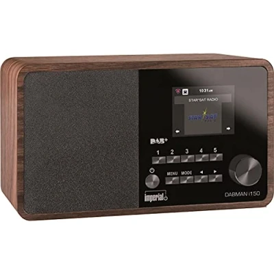 Imagen de Imperial DABMAN i150 Radio Digital por Internet (Internet, Dab+/Dab, FM, USB, WiFi, Pantalla a Color de 2,8&quot;, Madera), marrón