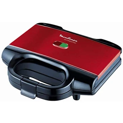 Imagen de Moulinex Accessimo SM180811 Sandwichera, 650 W, Revestimiento Antiadherente, Rojo/Negro