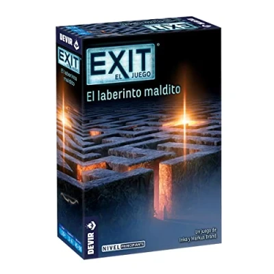 Imagen de Devir Exit: El Laberinto Maldito, juego de mesa en español, con amigos, escape room, juegos misterio, adulto (BGEXIT19SP)