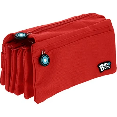 Imagen de Grafoplás Portatodo Cuádruple Bits And Bobs, Estuche Escolar Niños Unisex, Rojo (Red), 23 X 12 Cm