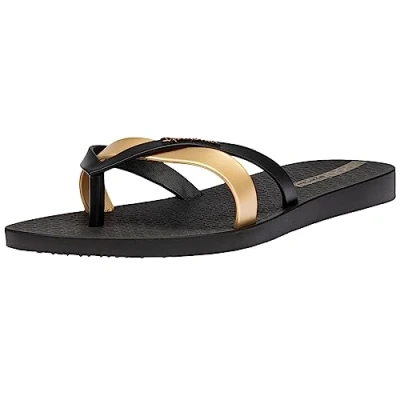 Imagen de Ipanema Kirei Fem, Chanclas Mujer, Negro y Dorado, 39 EU