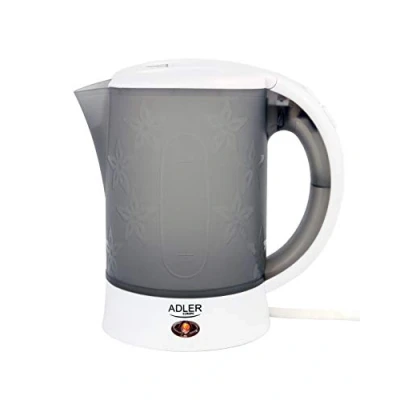 Imagen de Adler AD 1268 Hervidor de Agua Eléctrico Compacto,2 Tazas Regalo, 0,6 L, 600W, Libre BPA