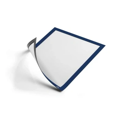 Imagen de Durable 486907 marco informativo Duraframe magnético (A4, para superficies metálicas) 5 unidades, azul oscuro
