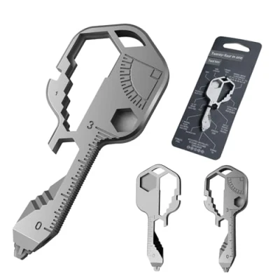 Imagen de Llave multifunción 24 en 1, herramienta para exteriores de acero inoxidable, Mini portátil, Utilizada deportes al aire libre, Ciclismo, Camping (1 PCS)