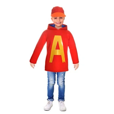 Imagen de Ciao Alvin Chipmunks Disfraz niño Original Alvinnn, Color rojo, 3 4 años (11288.3 4)