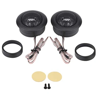 Imagen de Akozon Tweeter para Coche, par de 12V 150W Mini Coche Super Power Loud Dome Altavoz Audio Bocina