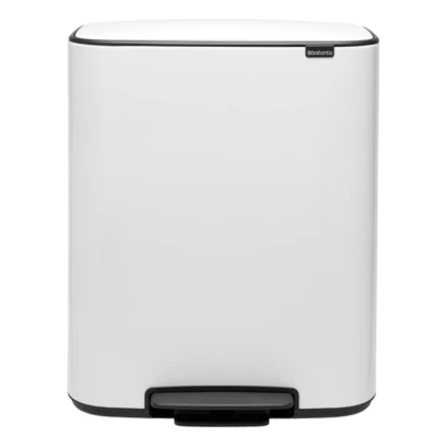 Imagen de Brabantia Bo Cubo de pedal cocina grande, 60 litros, color blanco