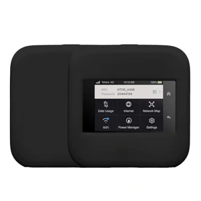 Imagen de kwmobile Funda de Silicona Compatible con NETGEAR Nighthawk M6 Pro / MiFi Protector para Router WiFi Portátil Case Hotspot Negro