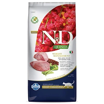 Imagen de FARMINA ND Cat Quinoa Weight Management Cordero 5KG