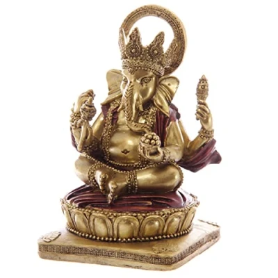 Imagen de Puckator GAN06 Estatua de Ganesha (14 cm), Color Rojo
