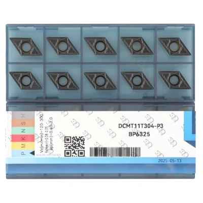 Imagen de CDBP Inserto De Carburo Dcmt11t304, Hoja Inserción Torno CNC, 10 piezas.
