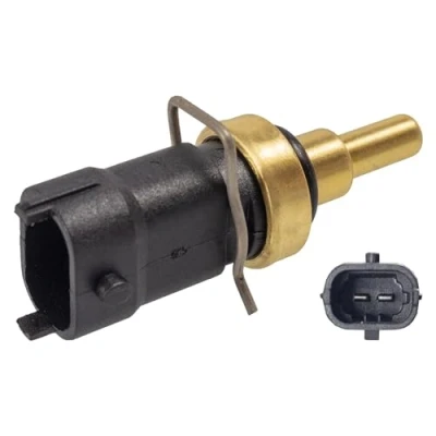 Imagen de FEBI BILSTEIN 107538 Sensor de Temperatura del Refrigerante negro con clip sujeción, junta FIAT: Fiorino III Furgón / Familiar norauto, oscaro,
